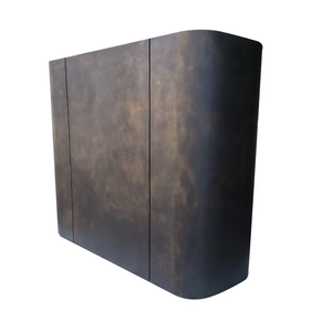Hotte de cuisine de luxe en laiton antique, artisanale, de calibre 16, murale, à grille incurvée, pour cuisines de designers et villas sur mesure - Product Image 3