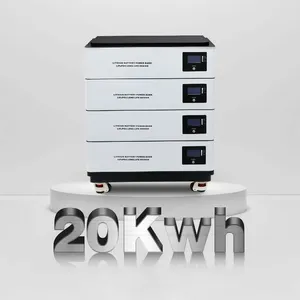 200ah 300ah impilabile 48v 100ah batteria al litio 10kwh 20kwh lifepo4 sistema di accumulo di energia della batteria