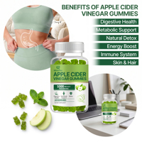 Gummies au vinaigre de cidre de pomme Qbioflex, formule personnalisée, avec la mère, Keto, B12, détox intestinal, véganes, pour la perte de poids