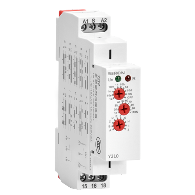 SIRON Y210 Y211 Series Miniature Electronic Time Relay 250VAC 24VDC 50-60HZ Modular Multi-function Delay Relay