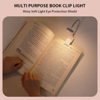 Lampe de lecture LED flexible en gros pour la protection des yeux, mini marque-page lumineux à clipser pour la lecture