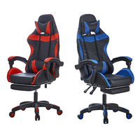Meubles de maison chaise de jeu inclinable pour ordinateur de jeu de couleur rouge populaire avec repose-pieds en stock