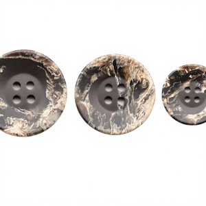 ECO-Friendly Handmade High Quality Resin Epoxy Shiny Smooth Customizable Modern Buttons ZH TRADER Luxury Clothes Wholesale - Product Image 1