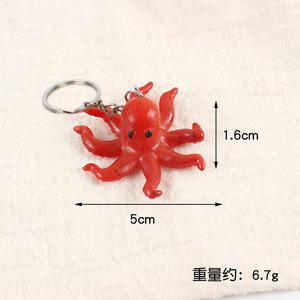 Simulated <strong>Octopus</strong> Model Simulated Small <strong>Octopus</strong> Keychain Pendant Promotional Gift <strong>Aquarium</strong> Decoration Prop - Product Image 6