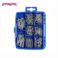 Kit d'Assortiment de 150 Vis à Bois Zinguées CKS à Tête Fraisée et à Tête Semi-Rondes – Personnalisable