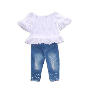 Productos Más Vendidos del Mundo, Conjunto de Pantalones Vaqueros y Camisetas de Verano para Niños, Importados de China, Venta al Por Mayor - Product Image 1
