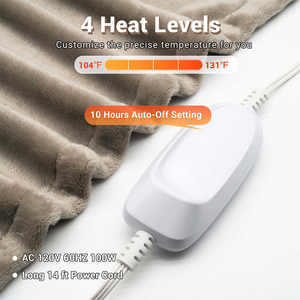 <span class=keywords><strong>Lit</strong></span> en flanelle naturelle lavable à double chaleur numérique Couverture électrique matelassée chauffante sous le <span class=keywords><strong>lit</strong></span> - Product Image 4