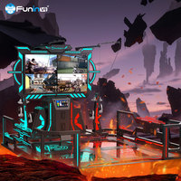 Simulador de disparos con pistola VR FPS, equipo de realidad virtual educativo para interiores, arena de juegos con IA para 1 jugador, equipo VR multijugador