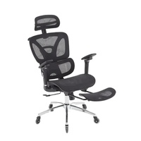 Chaise de bureau de rédaction ergonomique en maille pivotante multifonctionnelle à dossier haut pour direction commerciale