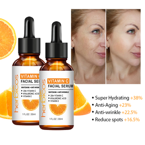 Sıcak satış Vegan C vitamini parlatıcı Serum Anti Aging 20% süper C Serum c vitamini Serum yüz koyu noktalar için - Product Image 4