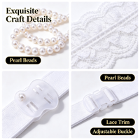 Base de corsage de poignet en dentelle perlée, support transparent pour fleurs, pour bricolage, mariages, bals de promo, artisanat floral, accessoire fait main