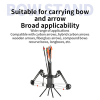 Support de tir à l'arc SPG pour arc à poulies et arc classique, support pliable en métal pour accessoires de tir intérieur et extérieur