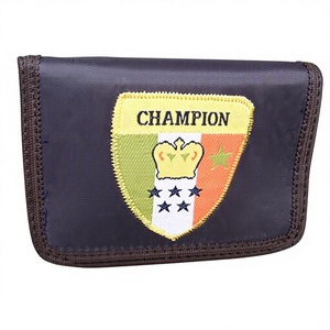 Champion Embroidered Trifold <b>Wallet</b> Unisex PU Material Fashion Short Fold Closure Daily Use 7 Inch Card <b>Holder</b> - Product Image 1