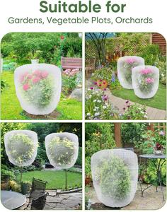 Bolsa de Protección Contra Insectos para Plantas de 4 pies x 6 pies con Cuerda y Hebilla, Malla de Jardín de Fábrica - Product Image 3