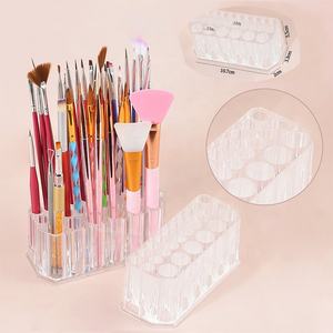 Caja de Almacenamiento de Plástico Transparente para <span class=keywords><strong>Uñas</strong></span>, <span class=keywords><strong>Kit</strong></span> de Almacenamiento de Maquillaje Acrílico para Escritorio - Product Image 1