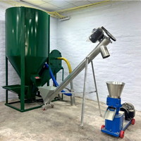 Ligne de production de granulés d'aliments verticaux Jialong 9HL-1000 en acier Q235 pour petites exploitations agricoles (vaches, moutons, poulets) – Capacité 1 tonne/heure