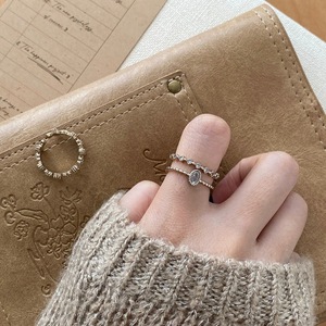 Anelli all'ingrosso in stile retrò francese con pizzo dorato e diamanti intarsiati, design a <span class=keywords><strong>palazzo</strong></span>, squisiti anelli aperti a strati per la tavola - Product Image 1