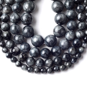 Prix usine pierre naturelle <span class=keywords><strong>oeil</strong></span> <span class=keywords><strong>d</strong></span>'<span class=keywords><strong>aigle</strong></span> entretoise ronde perle en vrac pour la fabrication de bijoux 6-12 MM bracelets à bricoler soi-même accessoires en gros - Product Image 3