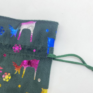 Bolsas de Regalo de Tela con Cordón de Lujo para Navidad, Nuevo Diseño Impreso, Bolsa Promocional - Product Image 4