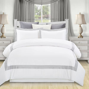 Bán buôn nhà sản xuất chất lượng sang trọng mềm dài-staple bông Duvet cover <span class=keywords><strong>Set</strong></span> Trắng khách sạn <span class=keywords><strong>bedding</strong></span> <span class=keywords><strong>Set</strong></span> - Product Image 1