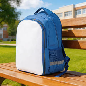 Mochila Sublimable en Blanco, Poliéster 600D, Directo de Fábrica, Panel de Impresión Desmontable, 4 Colores, Mochila Escolar - Product Image 6