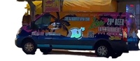 Autocollant de voiture lumineux animé personnalisé, autocollant de voiture électroluminescent, affiche électroluminescente, autocollant de véhicule lumineux à faible coût