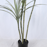Vente en gros de plantes artificielles en pot en plastique écologique pour projets paysagers : Dracaena et Yucca