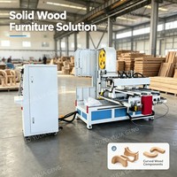 Scie à ruban automatique CNC pour le travail du bois, fabrication de meubles sur mesure, découpe de composants courbés, USA