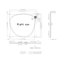 Affichage cercle 100ms pour lunettes de soleil Affichages intelligents de segments d'obturateur optique à cristaux liquides Shenzhen
