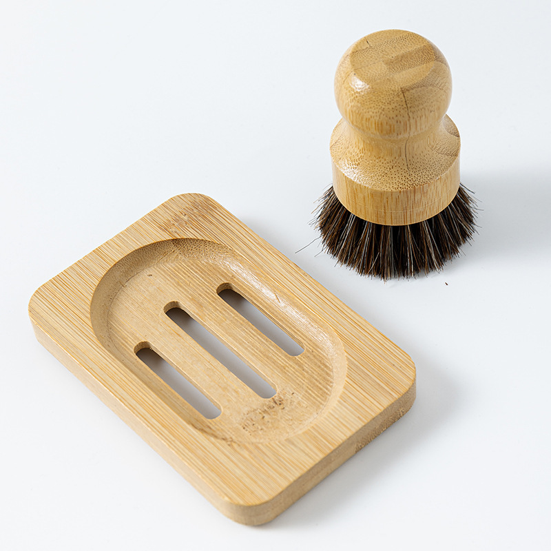 Soporte rectangular de bambú con cerdas de caballo Nanzhu.