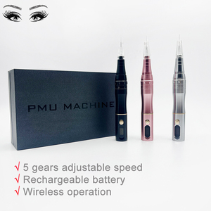 ปากกาสักคิ้วไร้สายแบบถาวรพร้อมแบตเตอรี่ เครื่อง PMU สำหรับสักคิ้ว ปาก ไมโครเบลดดิ้ง ใช้ในสตูดิโอ - Product Image 2