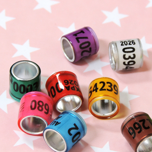 <span class=keywords><strong>2026</strong></span> Vogelring Multicolor Duivenraces Beenring met Woord Oorbellen Plastic Herbruikbaar Alle Seizoenen Vogelbeenring - Product Image 1