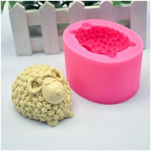 Sheep Silicone Mold Pink Diy Candle Baking <b>Tool</b> Handmade <b>Craft</b> Mold - Product Image 3
