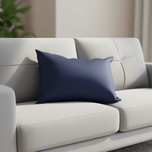 Cuscino di Lusso Elasticizzato in Tessuto Elastico Blu Notte 40*60, Cuscino per Seduta e Poggiatesta di Alta Qualità - Product Image 1