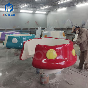 Equipo de Entretenimiento al Aire Libre Hotfun, Atracción Giratoria con Forma de Taza de Café de Dinosaurio, Fibra de Vidrio y Acero, 24 Asientos, Uso Familiar - Product Image 5