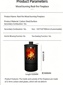 <span class=keywords><strong>Stufa</strong></span> a Legna <span class=keywords><strong>Vintage</strong></span> Europea su Misura in Acciaio al Carbonio per Riscaldamento, Ideale per Agriturismi, Ville, Negozi e Uso Domestico - Product Image 6
