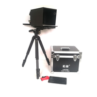 Téléprompteur 10 ''10 pouces pour tablette iPad pour lecteur de prompteur d'appareil photo DSLR de discours d'interview en plein air