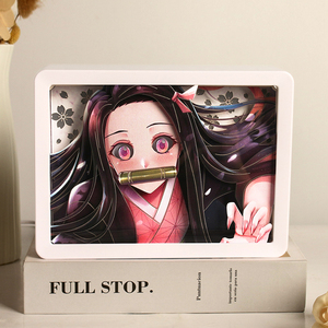 Envío Directo, Lámpara de Anime Personalizada, Caja de Luz de Anime, Regalo, <span class=keywords><strong>Demon</strong></span> <span class=keywords><strong>Slayer</strong></span>, One Piece, <span class=keywords><strong>Manga</strong></span> Japonés, Lámpara Nocturna USB 3D, Artículos de Regalo - Product Image 4