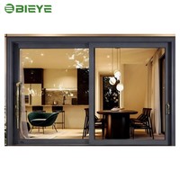 Fenêtre coulissante en aluminium hermétique de précision, étanche, coupe-vent et anti-poussière pour tous types de maisons résidentielles