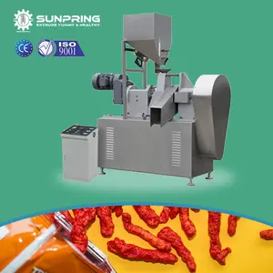SUNPRING Kurkure Make Machine Frying Nik Naks Snacks Extruder