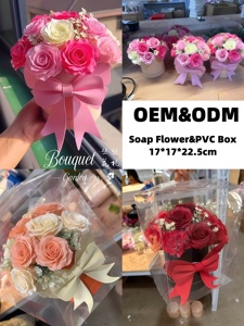 Offerta Speciale: <span class=keywords><strong>Fiori</strong></span> <span class=keywords><strong>di</strong></span> Sapone Artificiali Profumati Fatti a Mano in Secchiello, Regalo per Mamma, Fidanzata, Decorazione Casa, Souvenir Matrimonio, Compleanno e San Valentino - Product Image 2