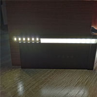 Profil de bande lumineuse LED en aluminium décoratif moderne, étanche, pour bordures de carrelage, plinthes éclairées pour murs et sols intérieurs