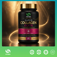 Capsules de collagène OEM ODM avec vitamine C, biotine, complément alimentaire pour la santé de la peau, des cheveux, des ongles et des articulations, 60 capsules