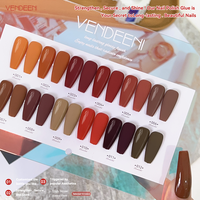 Vendeeni ensemble de vernis à ongles gel à bas quantité minimale de commande 6 pièces marque privée vernis à ongles uv logo personnalisé vernis à ongles permanent professionnel