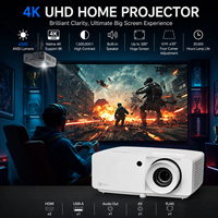 Projecteur laser Optoma JEV9012 4K UHD 4500 lumens pour villa de luxe avec haut-parleurs intégrés et DLP 3D