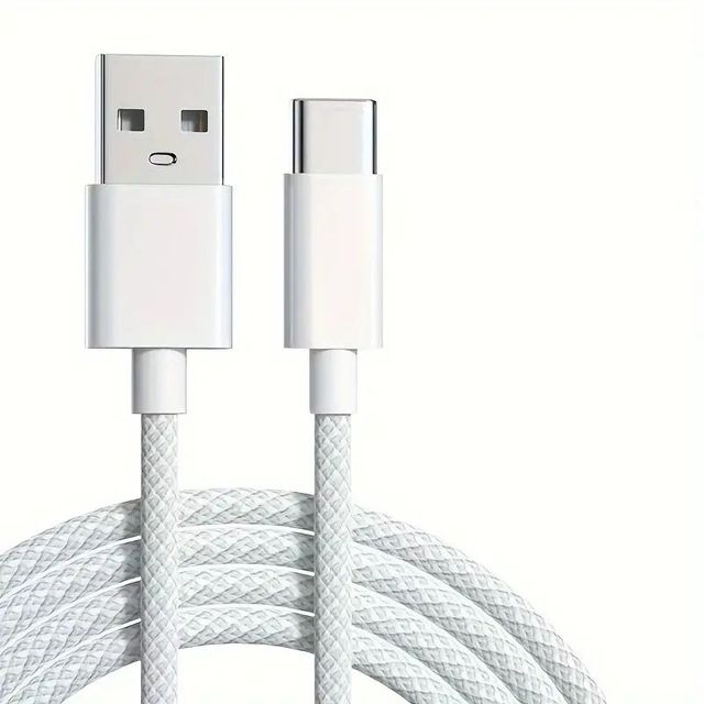 Braided USB A to USB C Cable 3ft Type C Fast Charger Woven Power Cord