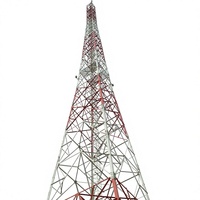 Menara Komunikasi Baja Anggar 4 Kaki Tugas Berat untuk Proyek Stasiun Basis Multi-Antena