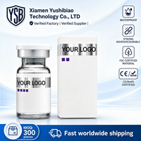 Autocollants personnalisables YSB étanches pour flacons de mascara et produits minceur 2ml/3ml/10ml – Étiquettes d'emballage avec logo et tailles personnalisées
