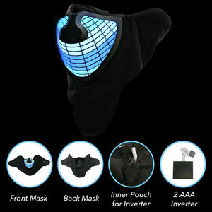 Máscara de Fiesta LED Personalizada con Sonido Activado, Retroiluminación EL, Forma de Animal, 2 Pilas AAA, Uso en Exteriores - Product Image 2