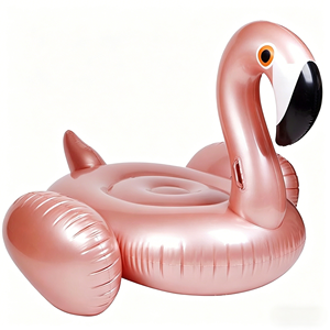 Offerta Speciale: Materassino Gonfiabile a Forma <span class=keywords><strong>di</strong></span> Fenicottero Oro <span class=keywords><strong>Rosa</strong></span>, Pieghevole e Impermeabile in PVC con Maniglie per Adulti, per <span class=keywords><strong>Piscina</strong></span> e Spiaggia - Product Image 1